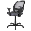 Flash Furniture LF-118P-T-GY-GG Swivel Office Chair w/ Gray Mesh Back & Padded Seat - Black Base w/ Casters thumbnail 4