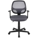 Flash Furniture LF-118P-T-GY-GG Swivel Office Chair w/ Gray Mesh Back & Padded Seat - Black Base w/ Casters thumbnail 5