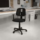 Flash Furniture LF-134-A-BK-GG Swivel Office Chair w/ Black Mesh Back & Padded Seat - Black Base w/ Casters thumbnail 11