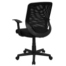 Flash Furniture LF-W-95A-BK-GG Swivel Task Chair w/ Mid Back - Black Mesh Back & Seat thumbnail 4