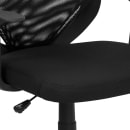 Flash Furniture LF-W-95A-BK-GG Swivel Task Chair w/ Mid Back - Black Mesh Back & Seat thumbnail 7