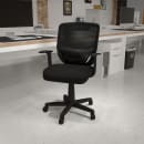 Flash Furniture LF-W-95A-BK-GG Swivel Task Chair w/ Mid Back - Black Mesh Back & Seat thumbnail 9