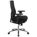 Flash Furniture LQ-2-BK-GG Swivel Big & Tall Office Chair w/ Mid Back - Black Mesh Back & Fabric Seat thumbnail 3