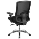 Flash Furniture LQ-2-BK-GG Swivel Big & Tall Office Chair w/ Mid Back - Black Mesh Back & Fabric Seat thumbnail 4