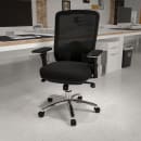 Flash Furniture LQ-2-BK-GG Swivel Big & Tall Office Chair w/ Mid Back - Black Mesh Back & Fabric Seat thumbnail 9