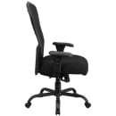 Flash Furniture LQ-3-BK-GG Swivel Big & Tall Office Chair w/ High Back - Black Mesh Back & Fabric Seat thumbnail 2