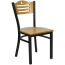 Flash Furniture MD-0010-GG 30" Square Table & (4) Chair Set - Black Laminate Top, Cast Iron Base thumbnail 2