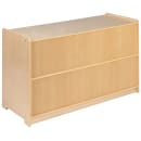 Flash Furniture MK-STRG003-GG 2 Section Classroom Storage Cabinet - 36"W x 15"D x 24"H, Wood, Natural Finish thumbnail 3