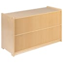 Flash Furniture MK-STRG004-GG 5 Section Classroom Storage Cabinet - 36"W x 15"D x 24"H, Wood, Natural Finish thumbnail 3