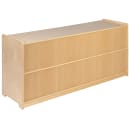 Flash Furniture MK-STRG005-GG 2 Section Classroom Storage Cabinet - 48"W x 15"D x 24"H, Wood, Natural Finish thumbnail 3