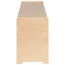 Flash Furniture MK-STRG005-GG 2 Section Classroom Storage Cabinet - 48"W x 15"D x 24"H, Wood, Natural Finish thumbnail 4