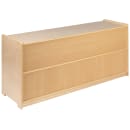 Flash Furniture MK-STRG006-GG 5 Section Classroom Storage Cabinet - 48"W x 15"D x 24"H, Wood, Natural Finish thumbnail 3