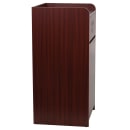 Flash Furniture MT-M8520-TRA-MAH-GG 36 gal Indoor Decorative Trash Can - Wood, Mahogany Melamine Finish thumbnail 3