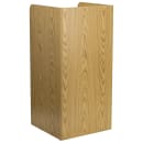 Flash Furniture MT-M8520-TRA-OAK-GG 36 gal Indoor Decorative Trash Can - Wood, Oak Melamine Finish thumbnail 4