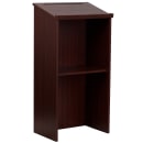 Flash Furniture MT-M8830-LECT-MAH-GG Stand Up Lectern w/ Concealed Storage - 23"W x 15"D x 45 3/4"H, Mahogany Laminate thumbnail 4
