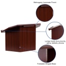Flash Furniture MT-M8833-LECT-GG Portable Tabletop Lectern w/ Mahogany Laminate Surface - 27"W x 16 1/4"D x 19"H thumbnail 6