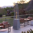 Flash Furniture NAN-FSDC-01-SL-GG 90" Portable Outdoor Patio Heater - 42,000 BTU, Stainless Steel, Liquid Propane thumbnail 2