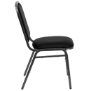 Flash Furniture NG-108-SV-BK-VYL-GG Stacking Banquet Chair w/ Black Vinyl Back & Seat - Steel Frame, Silver Vein thumbnail 3