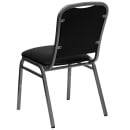 Flash Furniture NG-108-SV-BK-VYL-GG Stacking Banquet Chair w/ Black Vinyl Back & Seat - Steel Frame, Silver Vein thumbnail 4