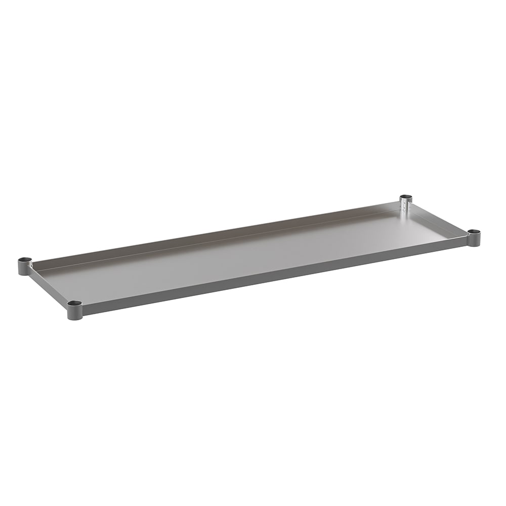 Flash Furniture NH-GU-2460-GG Undershelf for 24" x 60" Work Table, Galvanized Stainless Steel
