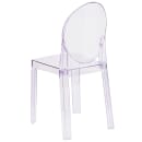 Flash Furniture OW-GHOSTBACK-18-GG Ghost Chair w/ Oval Back - Polycarbonate, Transparent Crystal thumbnail 4