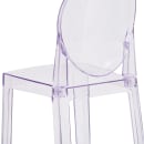 Flash Furniture OW-GHOSTBACK-24-GG Counter Stool w/ Oval Back & Plastic Seat, Transparent Crystal thumbnail 8