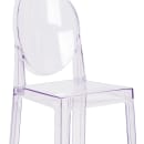 Flash Furniture OW-GHOSTBACK-29-GG Bar Stool w/ Oval Back & Plastic Seat, Transparent Crystal thumbnail 7