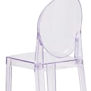 Flash Furniture OW-GHOSTBACK-29-GG Bar Stool w/ Oval Back & Plastic Seat, Transparent Crystal thumbnail 8