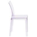 Flash Furniture OW-SQUAREBACK-18-GG Ghost Chair w/ Square Back - Polycarbonate, Transparent Crystal thumbnail 3