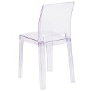 Flash Furniture OW-SQUAREBACK-18-GG Ghost Chair w/ Square Back - Polycarbonate, Transparent Crystal thumbnail 4
