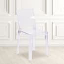 Flash Furniture OW-SQUAREBACK-18-GG Ghost Chair w/ Square Back - Polycarbonate, Transparent Crystal thumbnail 9