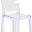 Flash Furniture OW-SQUAREBACK-24-GG Counter Stool w/ Square Back & Plastic Seat, Transparent Crystal thumbnail 7