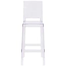 Flash Furniture OW-SQUAREBACK-29-GG Bar Stool w/ Square Back & Plastic Seat, Transparent Crystal thumbnail 5
