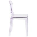 Flash Furniture OW-TEARBACK-18-GG Ghost Chair w/ Tear Back - Polycarbonate, Transparent Crystal thumbnail 2