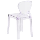 Flash Furniture OW-TEARBACK-18-GG Ghost Chair w/ Tear Back - Polycarbonate, Transparent Crystal thumbnail 3