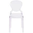 Flash Furniture OW-TEARBACK-18-GG Ghost Chair w/ Tear Back - Polycarbonate, Transparent Crystal thumbnail 4