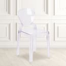 Flash Furniture OW-TEARBACK-18-GG Ghost Chair w/ Tear Back - Polycarbonate, Transparent Crystal thumbnail 5