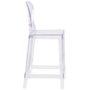 Flash Furniture OW-TEARBACK-24-GG Counter Stool w/ Tear Back & Plastic Seat, Transparent Crystal thumbnail 2
