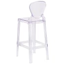 Flash Furniture OW-TEARBACK-29-GG Bar Stool w/ Tear Back & Plastic Seat, Transparent Crystal thumbnail 3