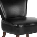 Flash Furniture QY-A02-BK-GG Accent Chair - Black LeatherSoft Upholstery, Mahogany Wood Legs thumbnail 5