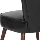 Flash Furniture QY-A02-BK-GG Accent Chair - Black LeatherSoft Upholstery, Mahogany Wood Legs thumbnail 6