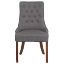 Flash Furniture QY-A08-GY-GG Accent Side Chair - Gray Fabric Upholstery, Mahogany Wood Legs thumbnail 4