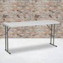 Flash Furniture RB-1860-GG Rectangular Folding Training Table w/ Granite White Plastic Top - 60"W x 18"D x 29"H thumbnail 5