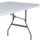 Flash Furniture RB-3050ADJ-GG Rectangular Folding Table w/ Granite White Plastic Top - 59 1/4"W x 29"D x 28" to 34"H thumbnail 7