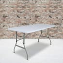 Flash Furniture RB-3050ADJ-GG Rectangular Folding Table w/ Granite White Plastic Top - 59 1/4"W x 29"D x 28" to 34"H thumbnail 9