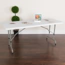 Flash Furniture RB-3072ADJ-GG Rectangular Folding Table w/ Granite White Plastic Top - 72"W x 30"D x 32"H thumbnail 7