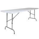 Flash Furniture RB-3096ADJ-GG Rectangular Folding Table w/ Granite White Plastic Top - 96"W x 30"D x 28" to 34"H thumbnail 3