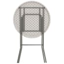 Flash Furniture RB-32RB-BAR-GW-GG 31 1/2" Round Folding Table w/ Granite White Plastic Top, 43 1/2"H thumbnail 3