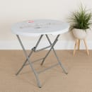 Flash Furniture RB-32R-GW-GG 31 1/2" Round Folding Table w/ Granite White Plastic Top, 30 1/4"H thumbnail 8