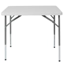 Flash Furniture RB-3434ADJ-GG 33 1/2" Square Folding Table w/ Granite White Plastic Top, 21" to 29"H thumbnail 3